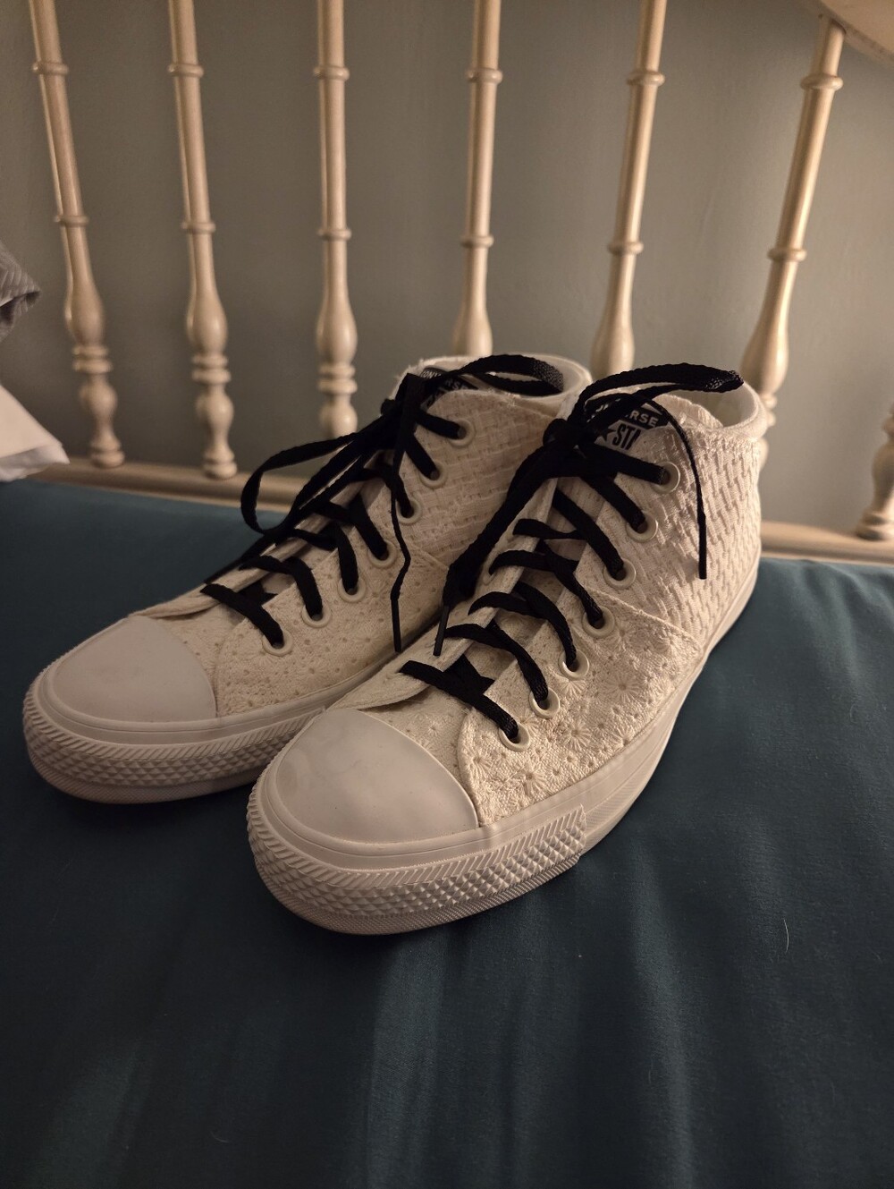 Converse Women's White High-Top Lace Sneakers